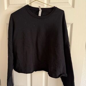 Bella Canvas Women's Black Cropped sweatshirt